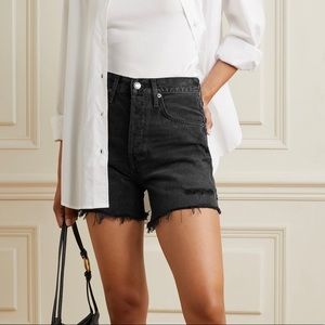 AGOLDE black Riley shorts